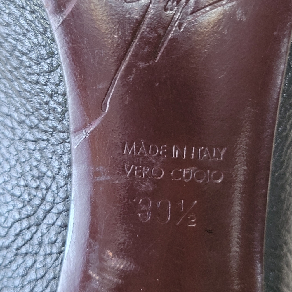 Giuseppe Zanotti Black Leather Heels - Picture 10 of 10